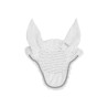 Bonnet anti-mouches poney Derby coton - Blanc / argent / blanc
