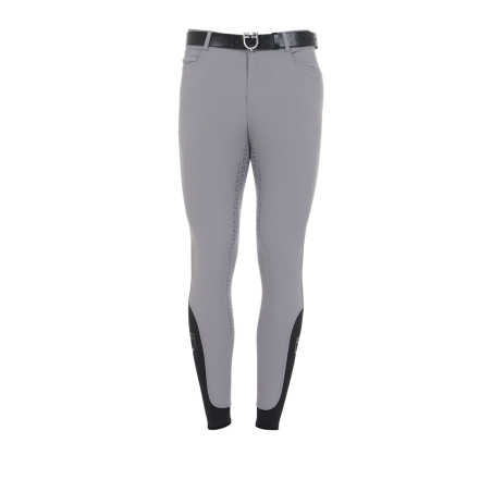 Pantalon d'équitation homme Equestro coupe slim avec grip complet