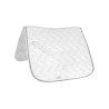 Tapis de selle de dressage Derby - Blanc / argent / blanc