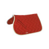 Tapis de selle poney Derby - Rouge / or / blanc