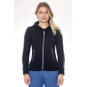Sweat Zip Harcour Sworm femme - Noir