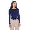 Tee-Shirt Harcour Pipalo manches longues femme - Marine