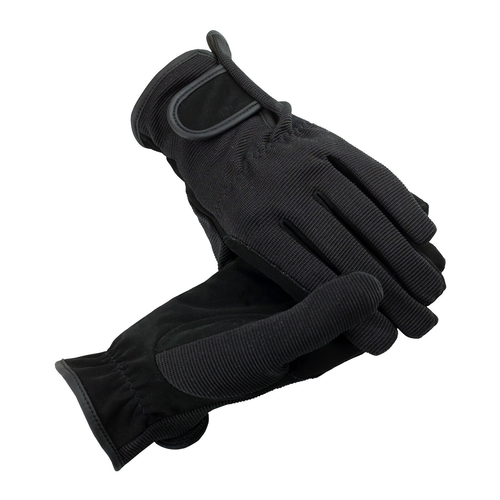 Gants de cavalier multi-stretch Noir Gants de cavalier multi-stretch Noir