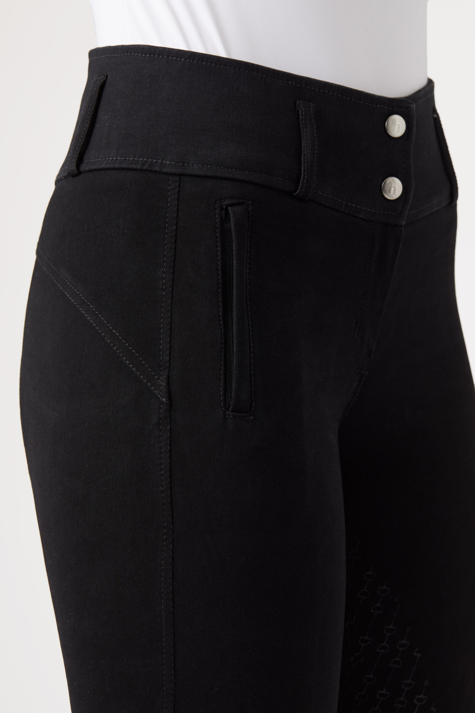Pantalon anti-dérapant silicone Horze Daniela femme Noir
