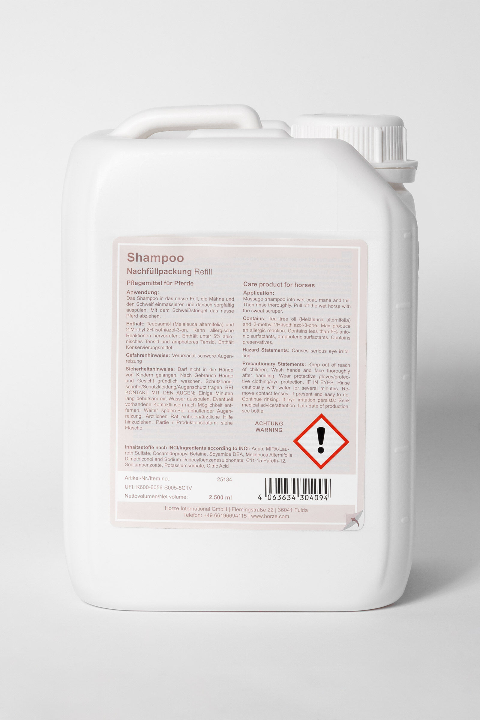 Recharge de shampoing à l'huile essentiel d'arbre à thé Horze Rose pale craie Recharge de shampoing à l'huile essentiel d'arbre à thé Horze Rose pale craie