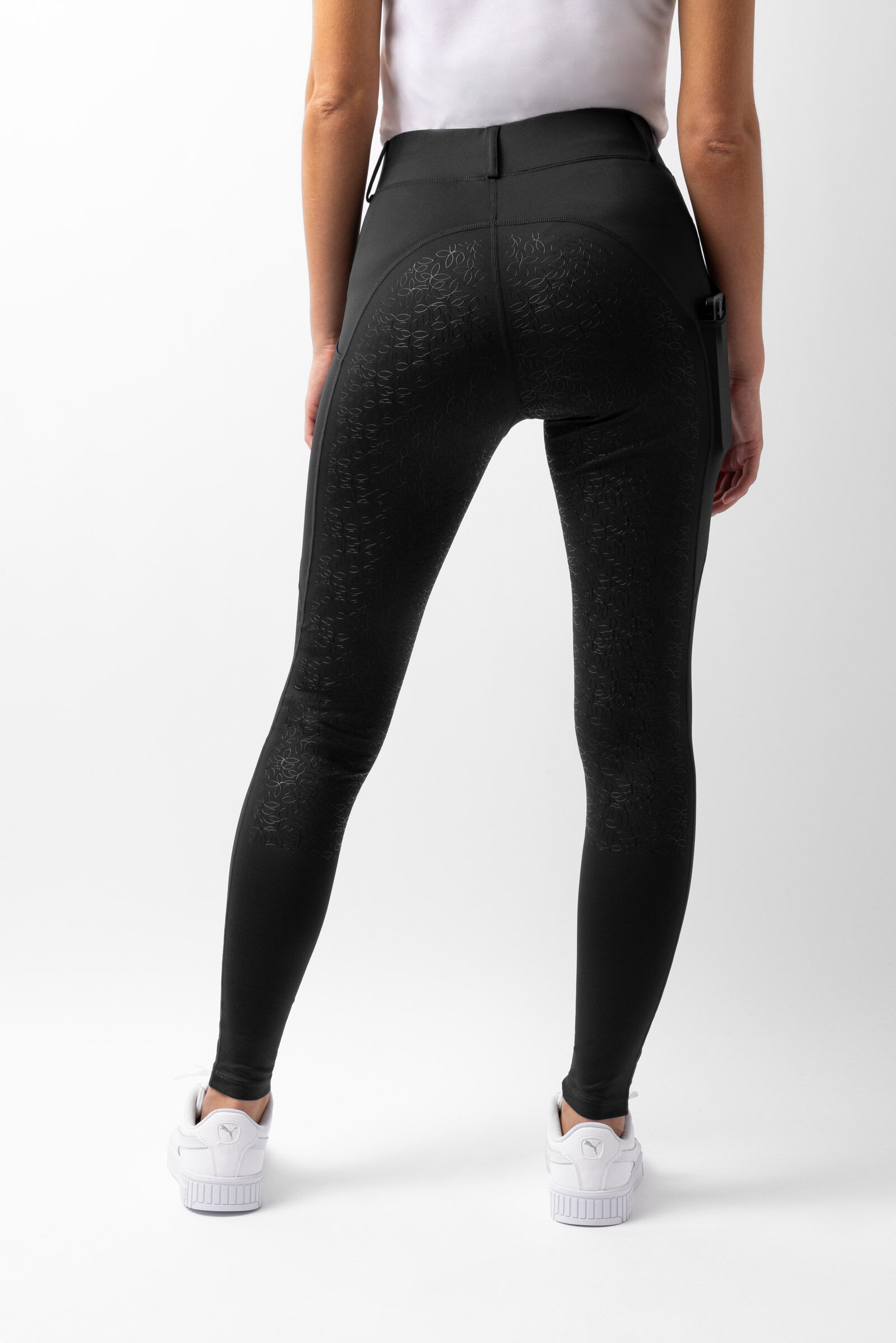 Legging fond intégral Grip Horze Dea femme Noir