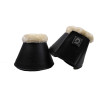 Cloches Montar en cuir PU lisse - Noir