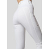 Legging Montar Michelle logo full grip femme - Blanc / rose gold