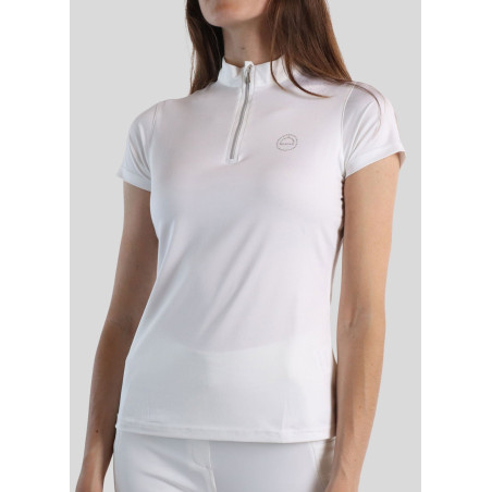 Polo de concours Montar Everly crystal logo Curve femme