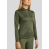 Polo Montar Briella manches longues femme - Olive