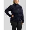 Sweat zippé Montar à capuche Liza femme Curve - Marine