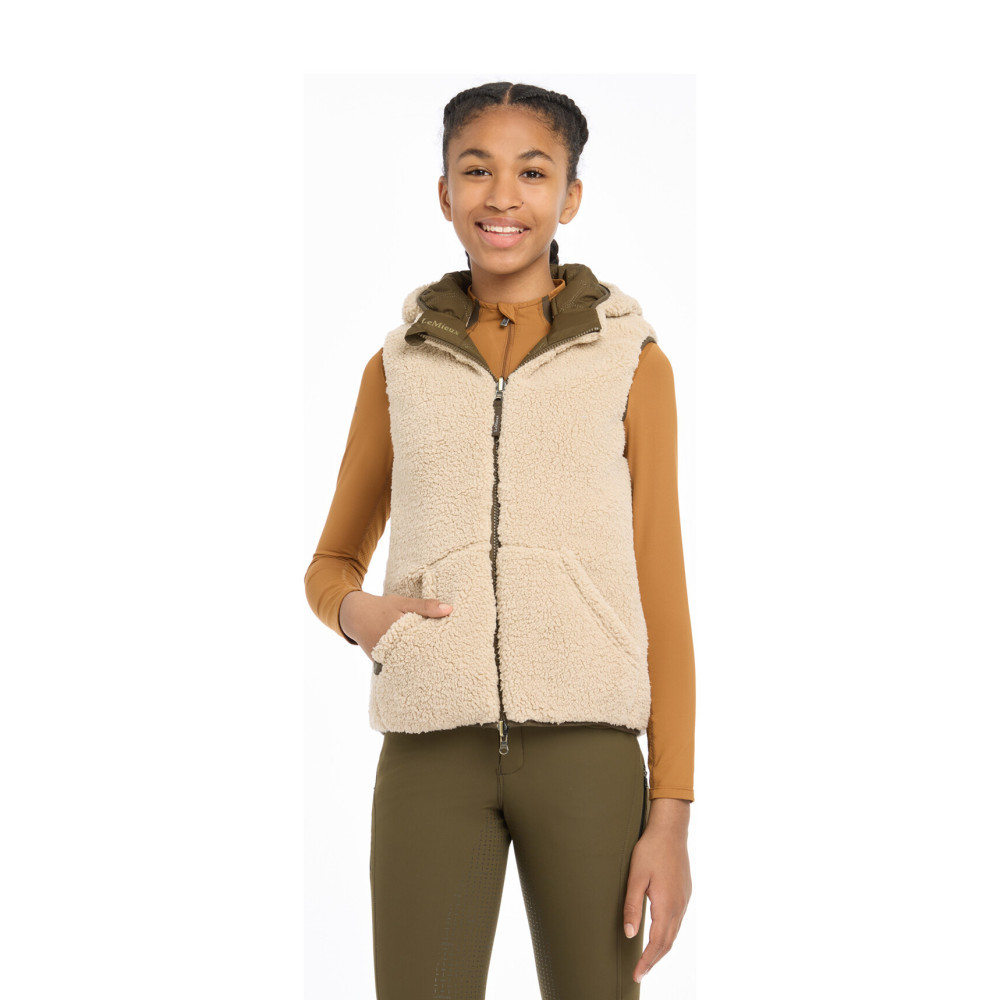 Manteau D'équitation D'hiver Caldene - Taille Grand (14), Couleur Latte, Immaculé