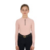 Base Layer Equestro d'entraînement à manches longues fille - Rose cameo