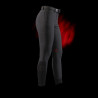 Pantalon slim fit femme Equestro Ridertechnology avec coutures thermosoudées - Noir