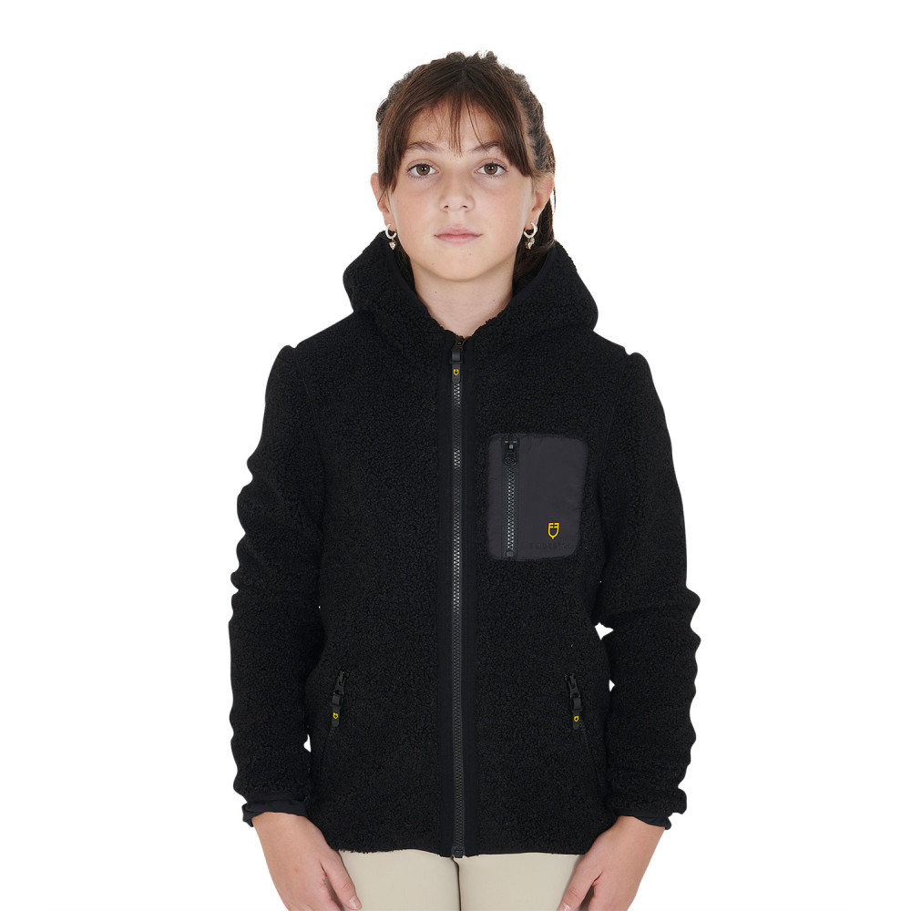 Sweatshirt équitation à capuche enfant LeMieux Rider - Noir - Manches