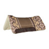 Tapis de selle western avec rembourrage en laine synthétique Pool's - Gris / tan