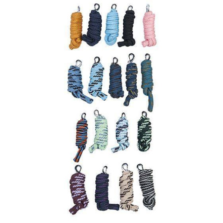 Longe double tressée avec mousqueton HKM