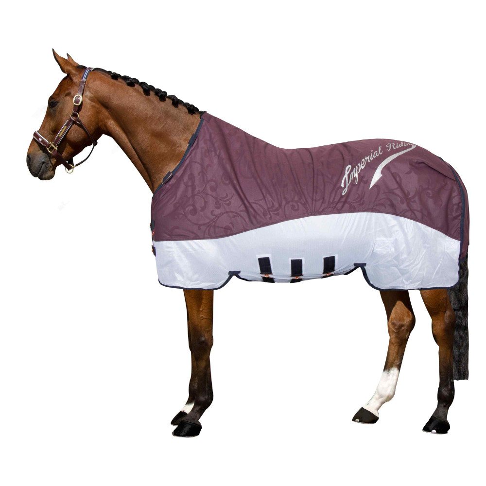 Couverture Anti-mouches UV Centaur Airflow Pour Poney - Taille 69" - Blanc/Marron - Neuf Avec étiquette