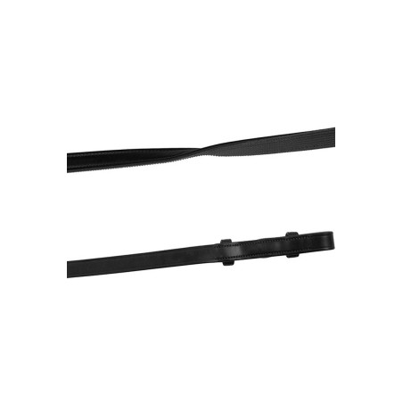 Rênes Montar cuir/caoutchouc crochet français cuir tanné