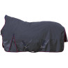Couverture highneck HKM Halifax 1680D 100g - Gris / bleu foncé