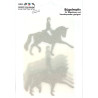 Motif thermocollant dressage HKM - Argent flex moda glitter