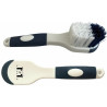 Brosse à pieds bicolore T de T - Marine / blanc