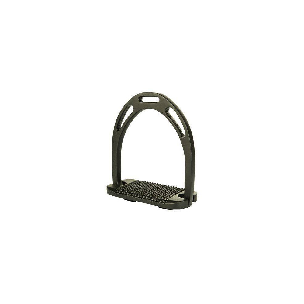 Étriers D'équitation En Aluminium HKM – Super Légers, Paire, Largeur 12 Cm, Semelle 6 Cm, Antidérapants
