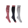 Chaussettes Colorado HKM lot de 3 - Noir / rouge