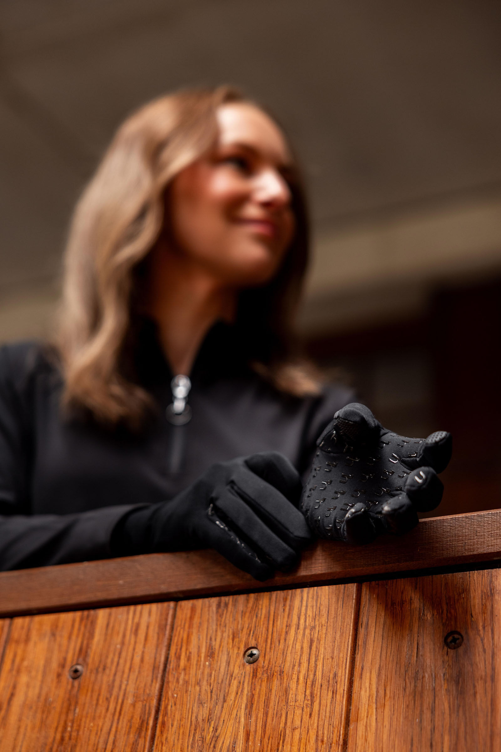 Gants en polaire Horze Avery Noir