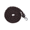Longe HKM Cotton avec mousqueton - Marron / beige
