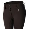 Pantalon d'équitation thermique full grip Horze Rhea enfant poches arrière - Noir
