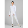 Pantalon Pikeur femme New Candela faux fond de peau 3978 taille haute - Blanc