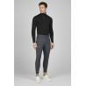 Pantalon Pikeur homme Rossini faux fond de peau 7508 taille mi haute - Ombre sombre