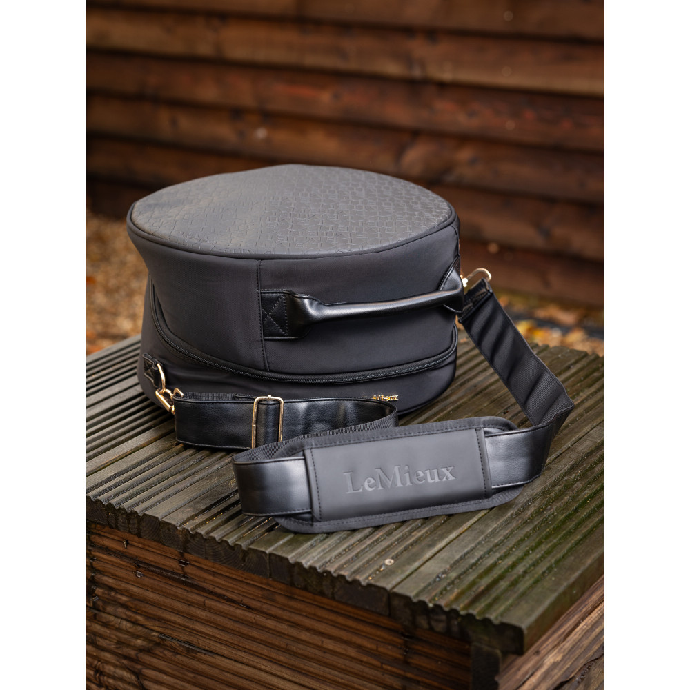 Sacoche Casque Chapeau De Luxe LeMieux Noir - Élégance équestre