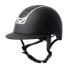 Casque d'équitation ornement en cristal Horze Arix II - Gris fumé