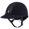 Casque Charles Owen SP8 Plus Micro-suede - Marine brillant