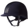 Casque Charles Owen AYR8 Micro-suede - Marine / argenté