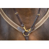 Collier de chasse élastique + martingale HFI Master - Marron / marron
