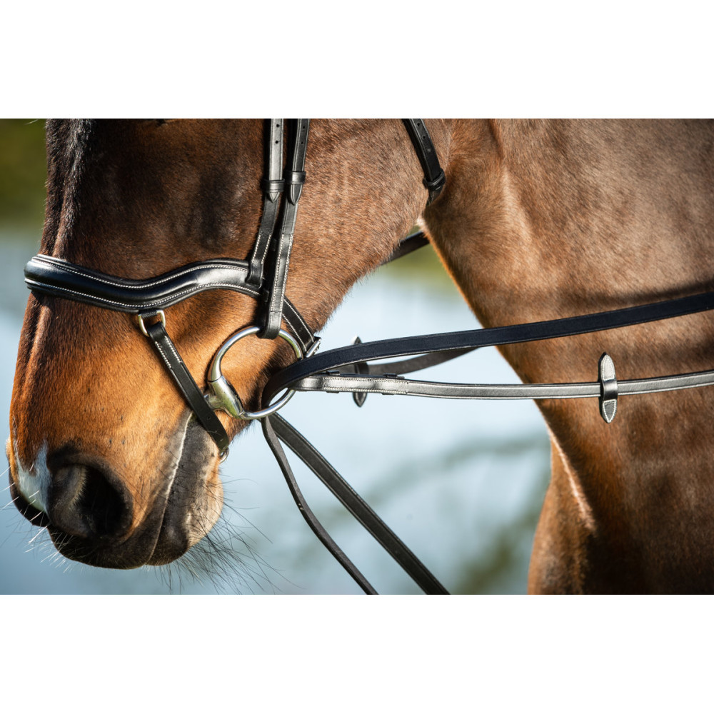 Rênes Fendues Western En Cuir - Equine Oasis - Taille 7 - Marron