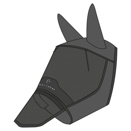 Masque anti-mouches anti-UV Equithème Mesh avec nez