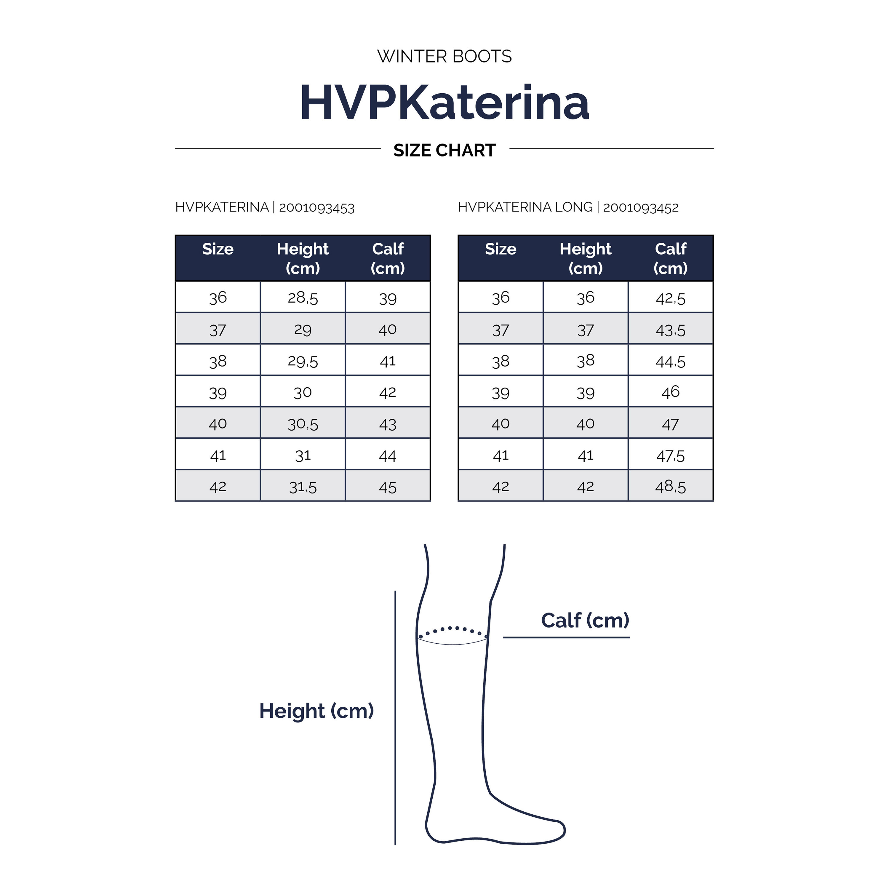 Bottes d'hiver HV Polo Katerina Longue Marron / cognac