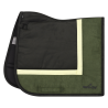 Tapis de selle Euro-Star Simi Leath Striped dressage - Olive