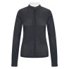 Polo de concours mesh Imperial Riding Grandprix manches longues femme - Noir