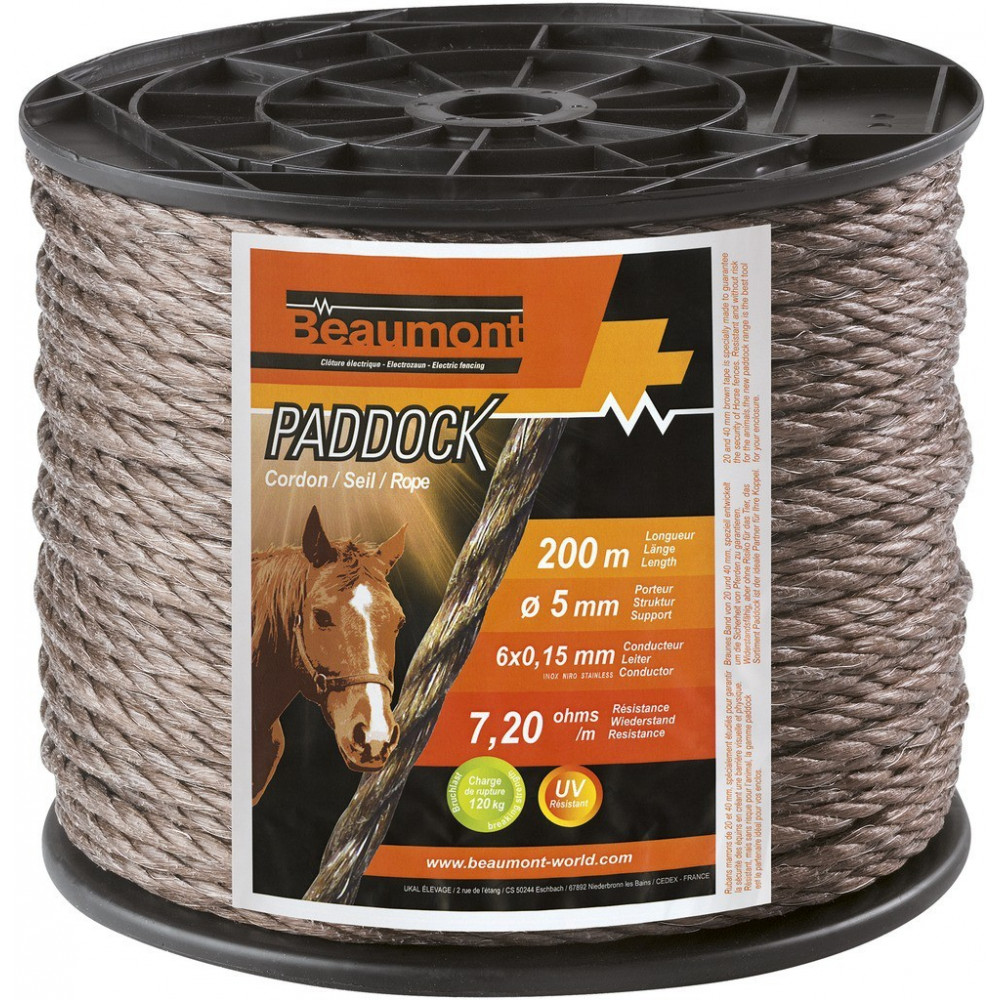 Cordon en Polyester 3mm * 50m. Cord Paracord Resistente pour Exterieur, Bracelet, Jardin et