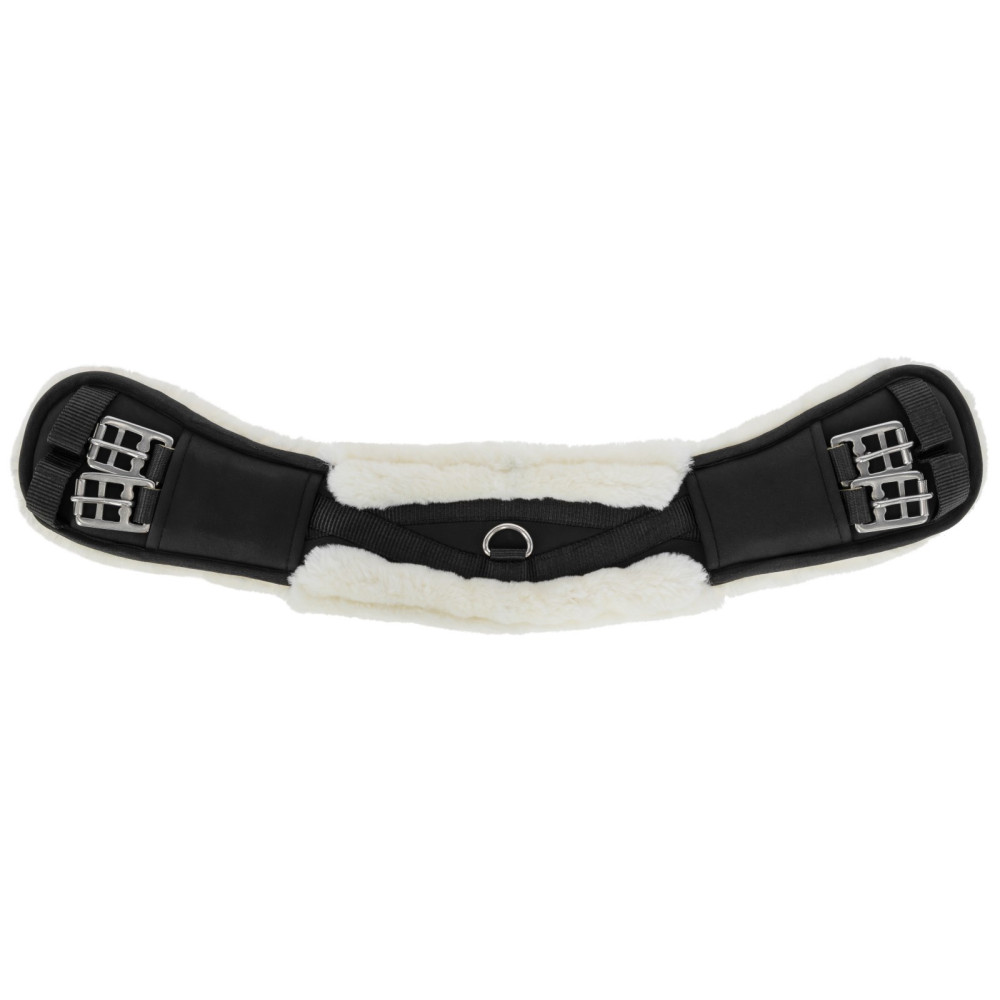 Sangle De Menton (Curb Strap) En Cuir Avec Double Chaîne