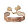 Bracelet Baya Harcour - Abricot / lin