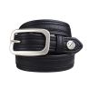 Ceinture en cuir Bates - Noir