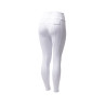 Pantalon d'équitation Horze Leonie fond intégral femme - Blanc brillant