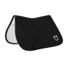 Tapis de selle de saut en matelassage cubique Equestro - Noir