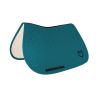 Tapis de selle de saut en matelassage cubique Equestro - Pétrole